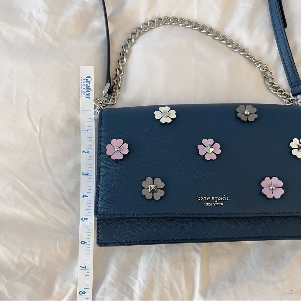 Kate Spade Cameron Floral Appliqué Crossbody Handbag